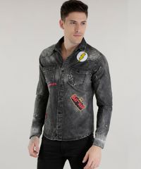 Camisa-Jeans-Liga-da-Justica-Preta-8606115-Preto_5