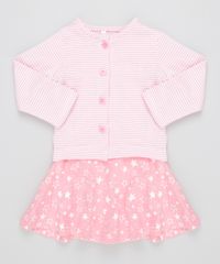 Conjunto-de-Vestido-Estampado---Cardigan-Listrado-em-Algodao---Sustentavel-Rosa-Claro-8492128-Rosa_Claro_1
