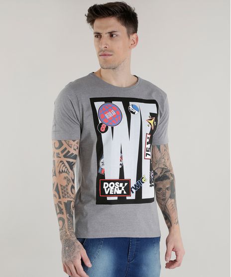 Camiseta--Regular--Cinza-Mescla-Claro-8606604-Cinza_Mescla_Claro_1