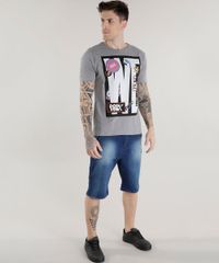 Camiseta--Regular--Cinza-Mescla-Claro-8606604-Cinza_Mescla_Claro_3