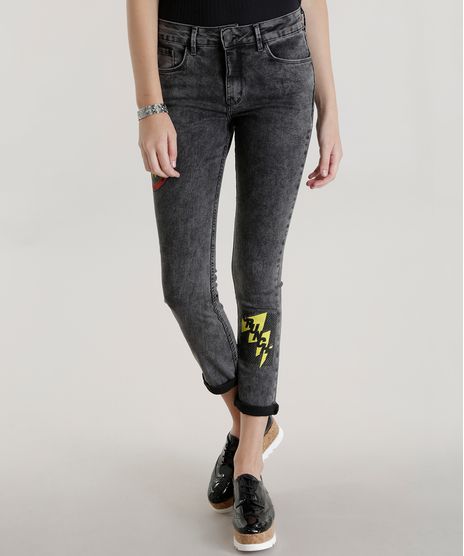 Calca-Jeans-Skinny-Mulher-Maravilha-Preta-8584603-Preto_1