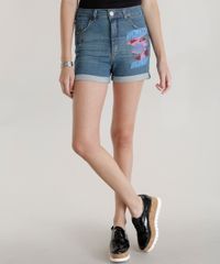 Short-Hot-Pant-Jeans-Mulher-Maravilha-Azul-Medio-8576716-Azul_Medio_1