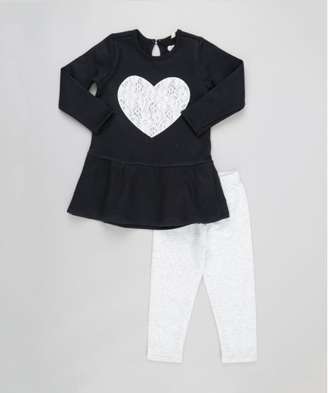 Conjunto-de-Blusa--Coracao--Peplum-Preta---Calca-em-Moletom--Cinza-Mescla-Claro-8444478-Cinza_Mescla_Claro_1