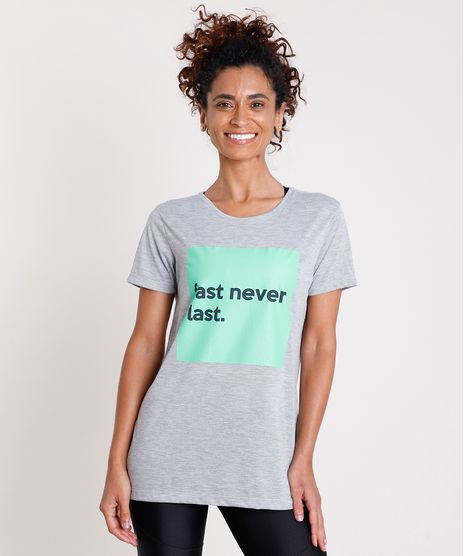 Blusa-Feminina-Esportiva-Ace--Fast-Never-Last--Manga-Curta-Decote-Redondo-Cinza-Mescla-9845826-Cinza_Mescla_1