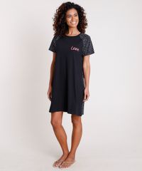 Camisola-Feminina-Raglan-Estampada-de-Coracao--Love--Manga-Curta-Preta-9782047-Preto_1