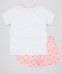 Pijama-Infantil-Flamingo-com-Glitter-Manga-Curta-Cinza-Mescla-Claro-9762480-Cinza_Mescla_Claro_2