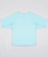 Blusa-de-Praia-Infantil-Pequena-Sereia-Ariel-Raglan-Manga-Longa-com-Protecao-UV50--Verde-Agua-9804922-Verde_Agua_2