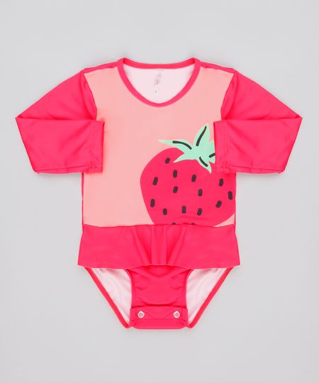 Maio-Body-Infantil-Morango-Manga-Longa-com-Protecao-UV50--Rosa-Escuro-9740197-Rosa_Escuro_1
