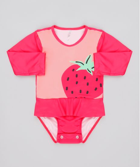 Maio-Body-Infantil-Morango-Manga-Longa-com-Protecao-UV50--Rosa-Escuro-9740197-Rosa_Escuro_1