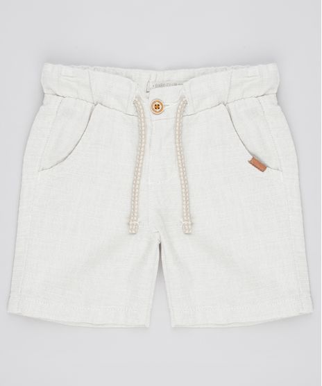 Bermuda-Infantil-Texturizada-com-Cordao-Bege-Claro-9760448-Bege_Claro_1