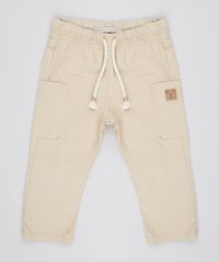 Calca-de-Sarja-Infantil-com-Bolsos-e-Cordao-Kaki-9760452-Kaki_1