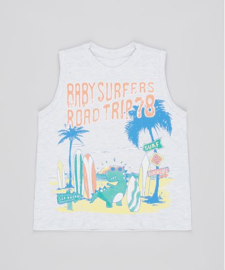 Regata-Infantil--Baby-Surfers--Cinza-Mescla-Claro-9865027-Cinza_Mescla_Claro_1