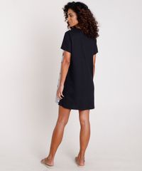 Camisola-Feminina-Cachorros--Weekend-Dreamer--Manga-Curta-Preta-9778255-Preto_2