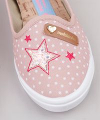 Slipper-Infantil-Molekinha-Estampado-de-Poa-com-Estrela-Bege-9902819-Bege_5