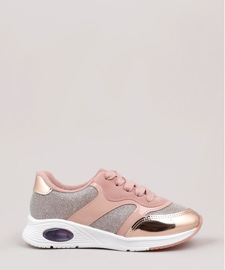 Tenis-Infantil-Molekinha-Running-com-Brilho-Rose-9902829-Rose_1