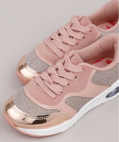 tenis brilhante infantil