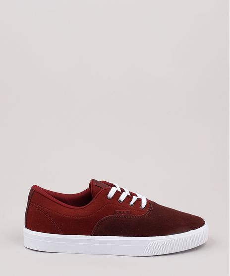 Tenis-Masculino-Ollie-com-Recorte-em-Suede-Vinho-9842514-Vinho_1