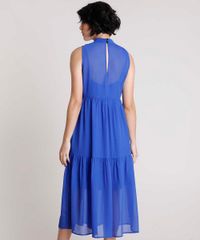 Vestido-Feminino-Mindset-Midi-com-Recortes-Sem-Manga-Gola-Alta-Azul-Royal-9901889-Azul_Royal_2