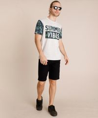 Camiseta-Masculina--Summer-Vibes--com-Estampa-de-Folhagem-Manga-Curta-Gola-Careca-Cinza-Mescla-Claro-9760045-Cinza_Mescla_Claro_3