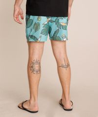 Short-Masculino-Estampado-de-Cerveja-com-Bolsos-Verde-Claro-9426637-Verde_Claro_4