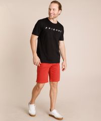 Camiseta-Masculina-Friends-Manga-Curta-Gola-Careca-Preta-9852345-Preto_3