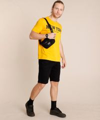 Camiseta-Masculina--New-York--Manga-Curta-Gola-Careca-Mostarda-9726516-Mostarda_3