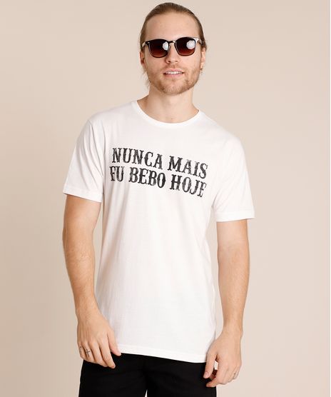 Camiseta-Masculina--Nunca-Mais-Eu-Bebo-Hoje--Manga-Curta-Gola-Careca-Branca-9880520-Branco_1