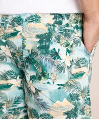 Bermuda-Masculino-Reta-Estampado-Floral-com-Bolso-Verde-9759782-Verde_5