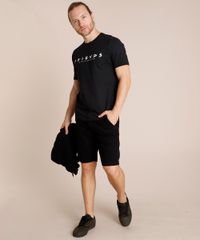 Camiseta-Masculina-Friends-Manga-Curta-Gola-Careca-Preta-9839337-Preto_3