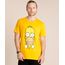 Camiseta-Masculina-Homer-Simpson-Manga-Curta-Gola-Careca-Mostarda-9852346-Mostarda_1