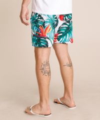 Bermuda-Surf-Masculina-Reta-Estampada-de-Folhagens-Verde-Escuro-9754289-Verde_Escuro_4