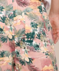 Bermuda-Masculino-Reta-Estampado-Floral-com-Bolso-Rosa-9759781-Rosa_5