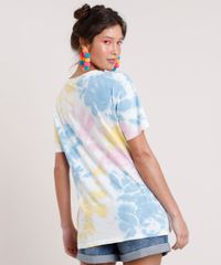 Blusa-Feminina-Carnaval-Estampada-Tie-Dye--Love-is-Love--Manga-Curta-Decote-Redondo-Off-White-9837238-Off_White_2