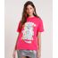 Blusa-Feminina-Carnaval-My-Little-Pony-Manga-Curta-Decote-Redondo-Rosa-Escuro-9837258-Rosa_Escuro_1