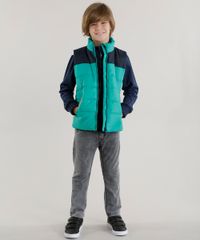 Conjunto-de-Colete-Verde---Blusao-em-Moletom-Azul-Marinho-8448930-Azul_Marinho_3