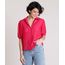 Camisa-Feminina-Mindset-Ampla-com-Transparencia-Manga-Bufante-Rosa-Escuro-9909286-Rosa_Escuro_1
