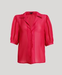 Camisa-Feminina-Mindset-Ampla-com-Transparencia-Manga-Bufante-Rosa-Escuro-9909286-Rosa_Escuro_5