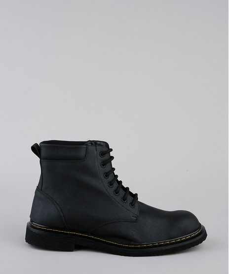 Bota-Coturno-Masculina-Oneself-Cano-Alto-Texturizada-Preta-9888889-Preto_1