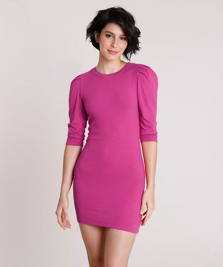 Vestido-Feminino-Mindset-Curto-Canelado-Manga-Curta-Pink-9907194-Pink_1 Vestido-Feminino-Mindset-Curto-Canelado-Manga-Curta-Pink-9907194-Pink_1