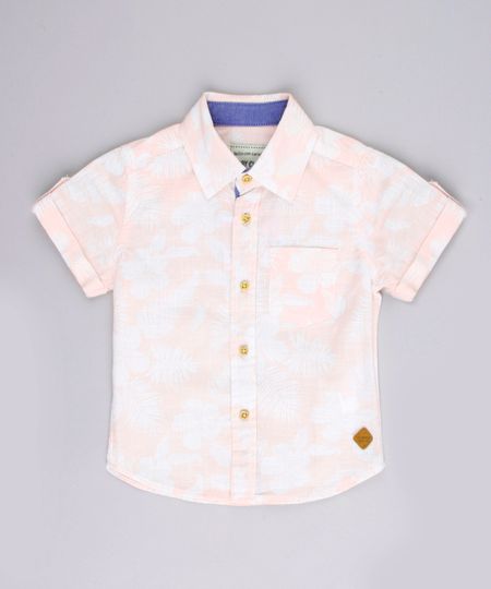 Camisa-Infantil-Estampada-Floral-com-Bolso-Manga-Curta-Rose-9670882-Rose_1