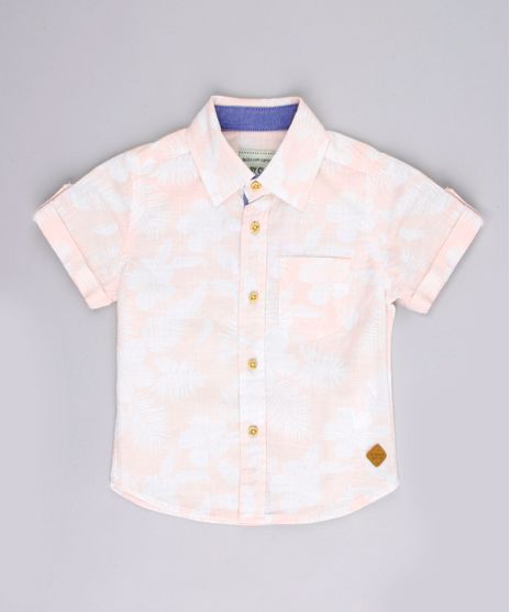 Camisa-Infantil-Estampada-Floral-com-Bolso-Manga-Curta-Rose-9670882-Rose_1