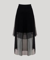 Saia-Feminina-Mindset-Midi-em-Tule-Estampado-de-Poa-com-Camadas-Preta-9901901-Preto_5