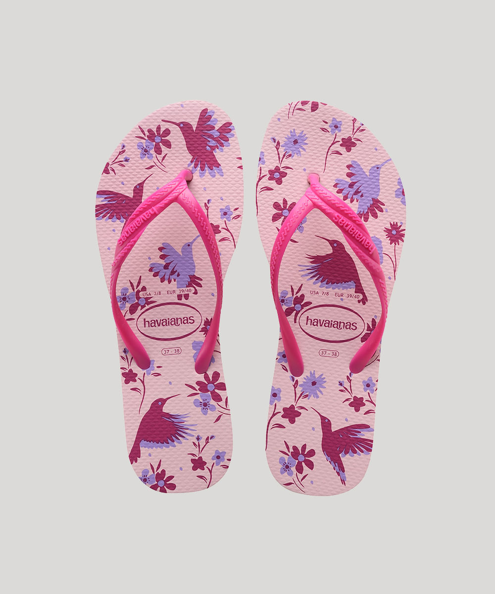 chinelo havaianas feminino rosa