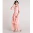 Vestido-Feminino-Mindset-Longo-Estampado-de-Poa-em-Camadas-Manga-Curta-Laranja-Claro-9876079-Laranja_Claro_1