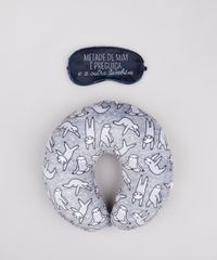 Kit-de-Apoio-de-Pescoco-Estampado-de-Preguicas---Tapa-Olho--Metade-de-Mim-e-Preguica--Cinza-9864769-Cinza_1