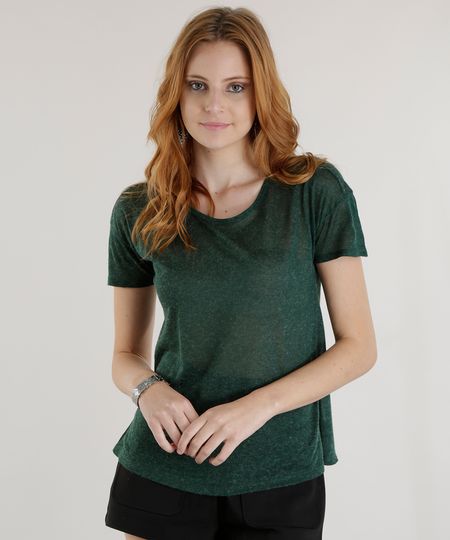 Blusa-Flame-Basica-Verde-Escuro-8625938-Verde_Escuro_1 Blusa-Flame-Basica-Verde-Escuro-8625938-Verde_Escuro_1