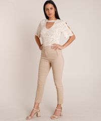 Blusa-Feminina-Choker-Estampada-Animal-Print-Zebra-com-Botoes-Manga-Curta-Decote-Redondo--Bege-Claro-9840752-Bege_Claro_3