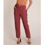 Calca-Feminina-Carrot-Alfaiatada-Cintura-Alta-com-Cinto--Vinho-9691218-Vinho_1