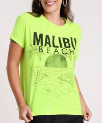 Blusa-Feminina--Malibu-Beach--Ampla-Manga-Curta-Decote-Redondo-Amarela-Neon-9785796-Amarelo_Neon_4