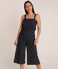 Macacao-Feminino-Pantacourt-Estampado-de-Poa-Decote-Reto-Alca-Media-Preto-9832201-Preto_1
